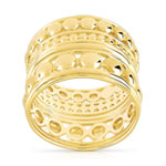 Bague plaqué or - vue 1