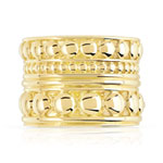 Bague plaqué or - vue 3