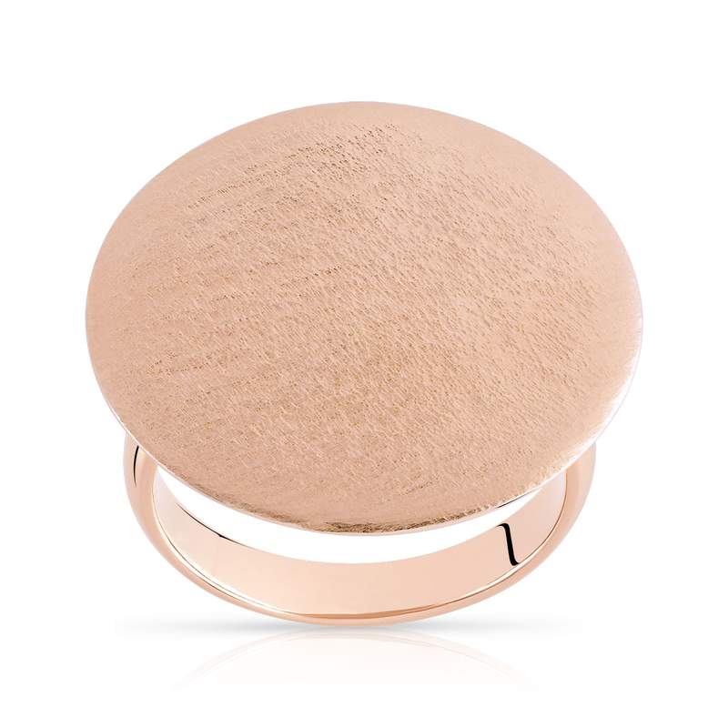Bague plaqué or rose - vue 1
