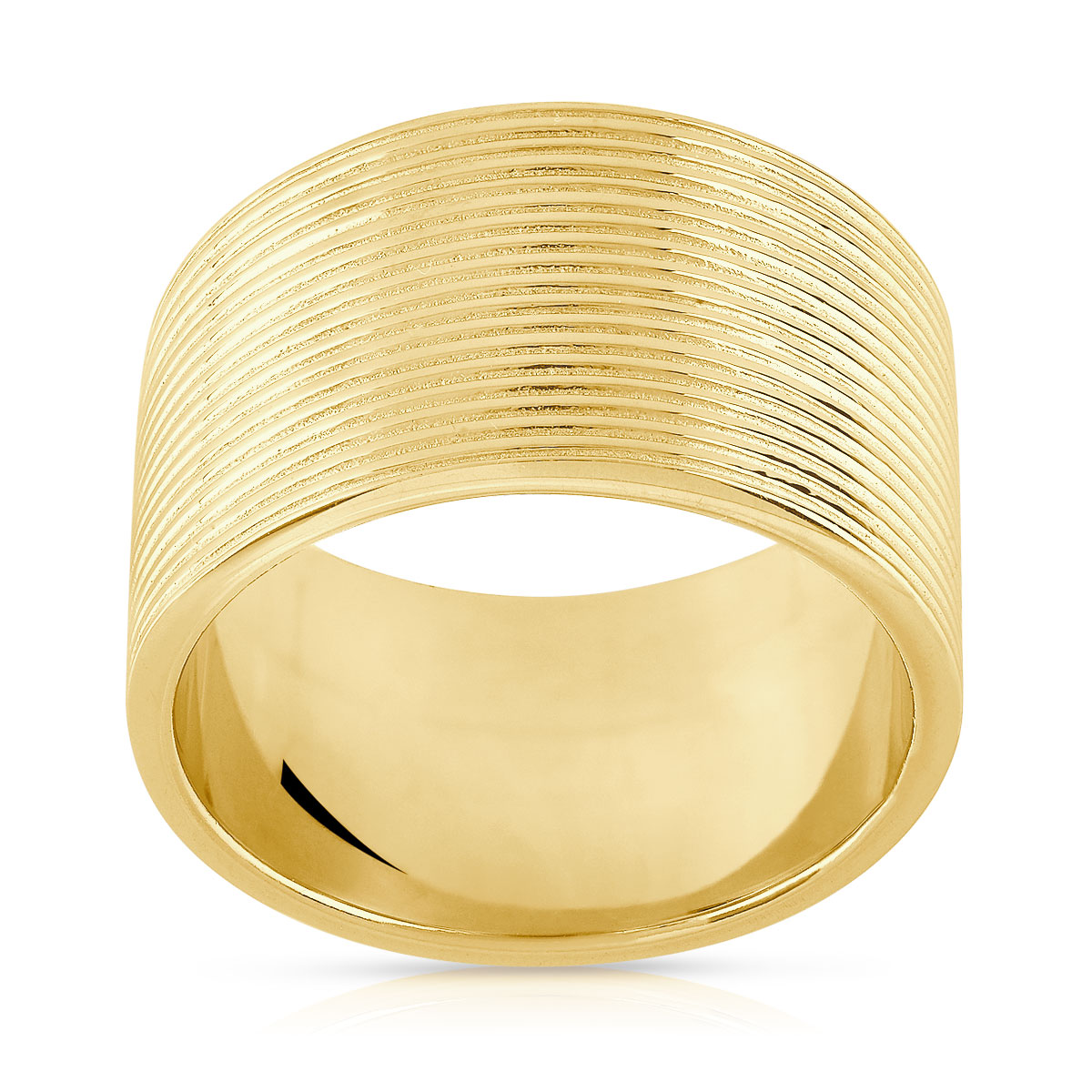 Bague plaqué or - vue V1