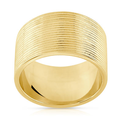 Bague plaqué or - vue V1