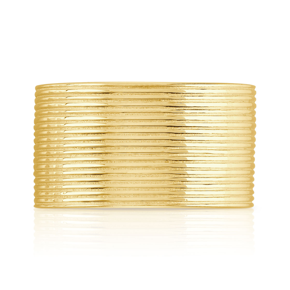 Bague plaqué or - vue V3