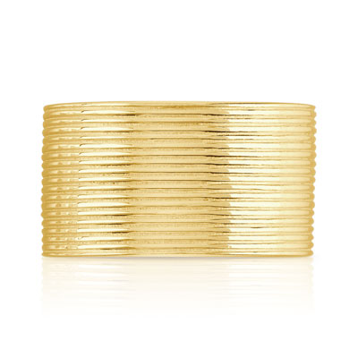 Bague plaqué or - vue V3