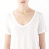 Collier plaqué or - vue Vporté 1