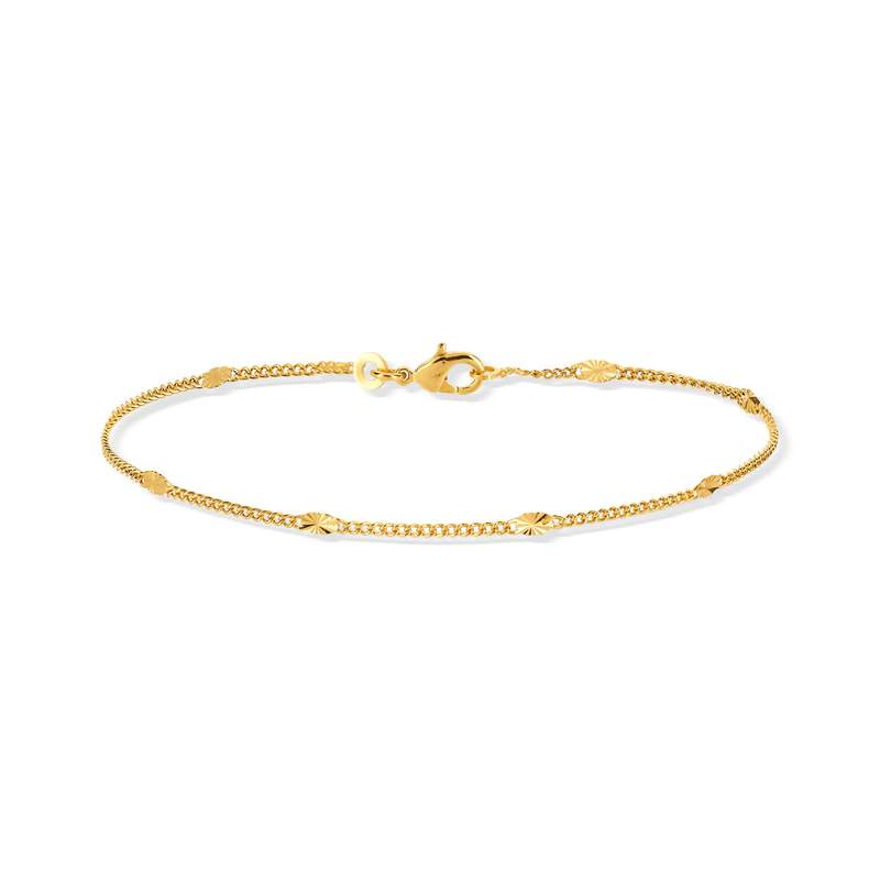 Bracelet plaqué or 18 cm - vue 1