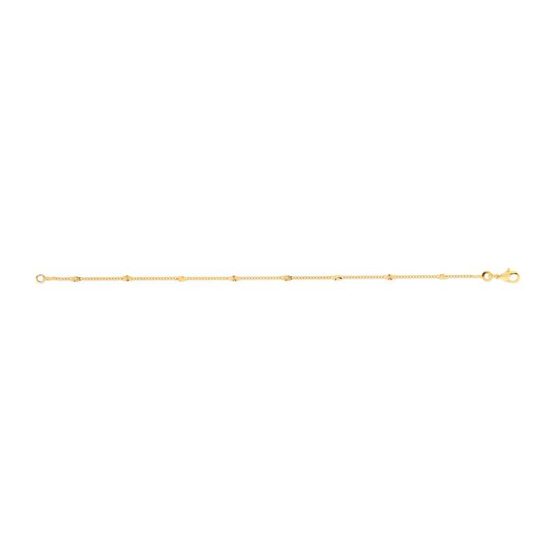 Bracelet plaqué or 18 cm - vue D1