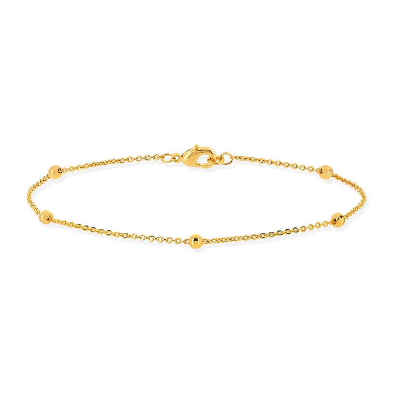 Bracelet plaqué or 19 cm - vue 1