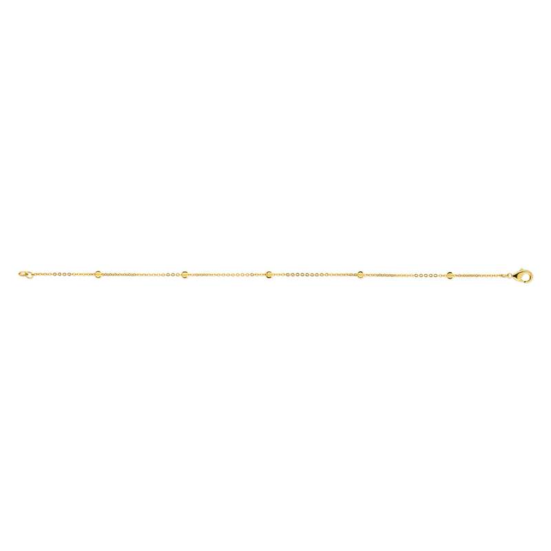 Bracelet plaqué or 19 cm - vue D1
