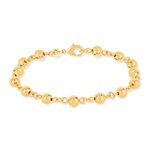 Bracelet plaqué or boules 18 cm - vue 2