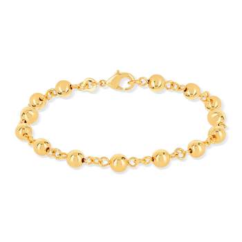 18 cm gold-plated ball bracelet