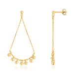 Boucles d'oreilles plaqué or - vue 1