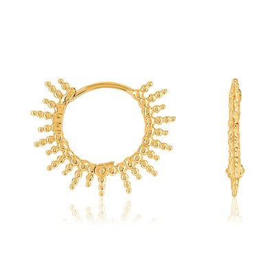 Boucles d'oreilles plaqué or - vue V1