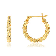 Boucles d'oreilles créoles plaqué or