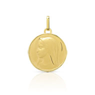 Médaille or 750 jaune Vierge