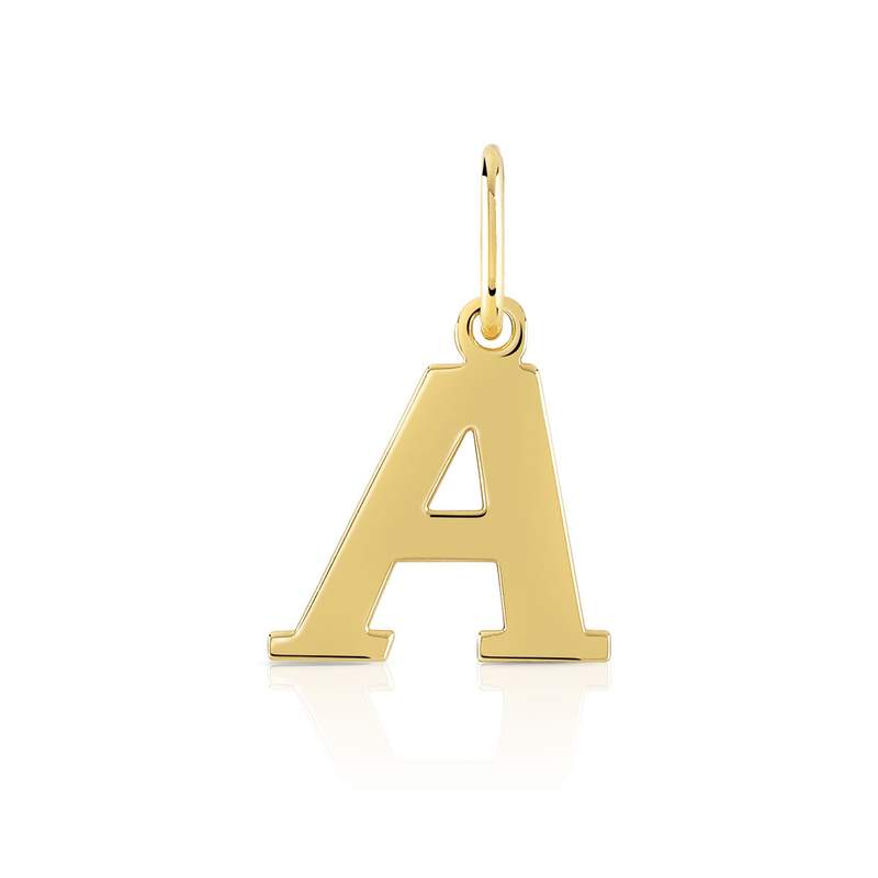 Pendentif initiale or 750 jaune - vue 1