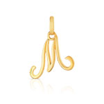 Pendentif initiale plaqué or - vue 1