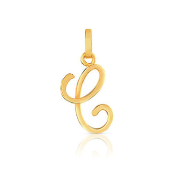 Pendentif initiale plaqué or