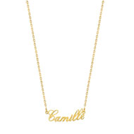 Collier prénom plaqué or