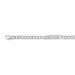 Bracelet identité argent 925 prénom découpé 22 cm - vue 1