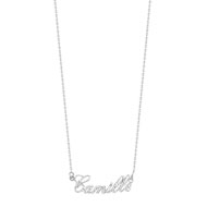 Collier argent 925 pailleté