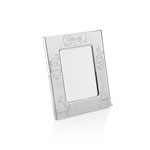 Cadre de naissance en métal blanchi d'argent - vue D2