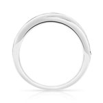 Bague or 750 blanc diamant - vue 2