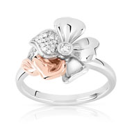 Bague 2 ors 750 diamant