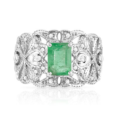 bague or blanc emeraude maty bague or blanc emeraude maty