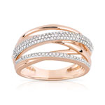 Bague 2 ors 750 diamant - vue 1