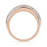 Bague 2 ors 750 diamant - vue 2