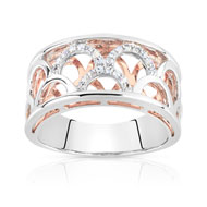 Bague 2 ors diamants