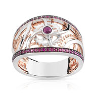 Bague Vesontio 2 ors 750 rubis