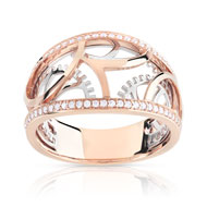Bague Vesontio 2 ors 750 diamant