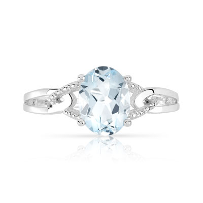 Maty bague aigue marine Clearance