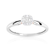 Bague 2 ors 750 diamant