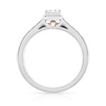 Ring en trouwring 1/2 draai 2 goud 750 diamant - bekijk 2