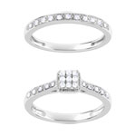 Ring en trouwring 1/2 draai 2 goud 750 diamant - bekijk D1