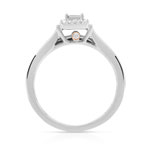 Ring en trouwring 1/2 beurten 2 goud 750 diamant - bekijk 2