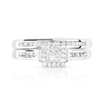 Ring en trouwring 1/2 beurten 2 goud 750 diamant - bekijk 3