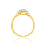 Bague or 750 2 tons diamants - vue 2