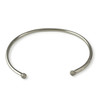 Bracelet rigide or 750 blanc diamant - vue V1
