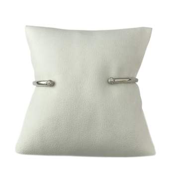 Stijf gouden armband 750 witte diamant