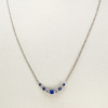 Collier or 750 jaune saphir et diamant - vue V2