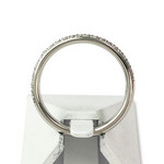 Alliance platine 950 demi tour diamant - vue 3