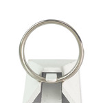 Alliance platine 950 demi tour diamant - vue 3