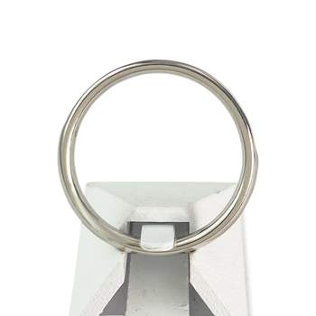 950 platina half diamanten trouwring
