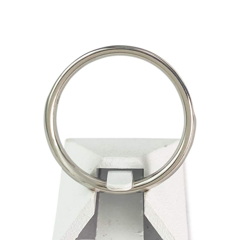 Alliance platine 950 demi tour diamant - vue 3