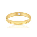 Alliance or 750 jaune diamant - vue 1