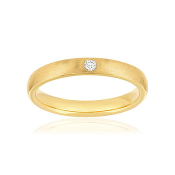 Alliance or 750 jaune diamant