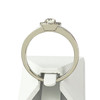 Bague solitaire or 750 blanc diamant - vue V3